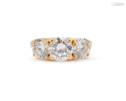 18K Gold and Diamond Ring