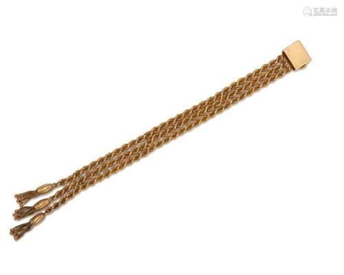 18K Gold Rope Bracelet