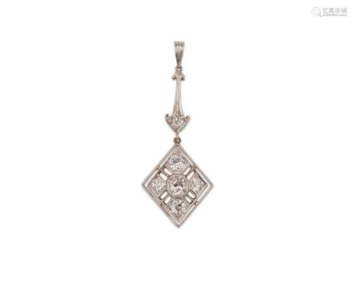 14K Gold and Diamond Pendant