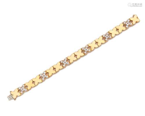 18K Gold and Diamond Bracelet