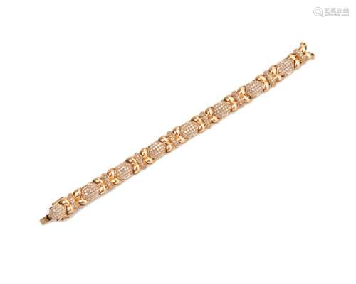 14K Gold and Diamond Bracelet