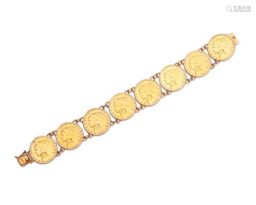 American Liberty Gold Coin Bracelet