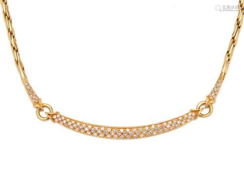 18K Gold and Diamond Necklace