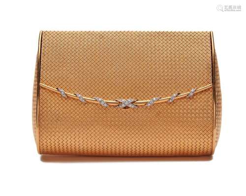 BOUCHERON 18K Gold and Diamond Evening Bag