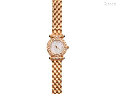 TOURNEAU 14K Gold and Diamond Wristwatch