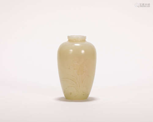 HeTian Jade Bottle from Qing