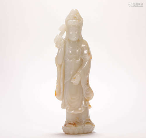 HeTian Jade Avalokitesvara from Qing