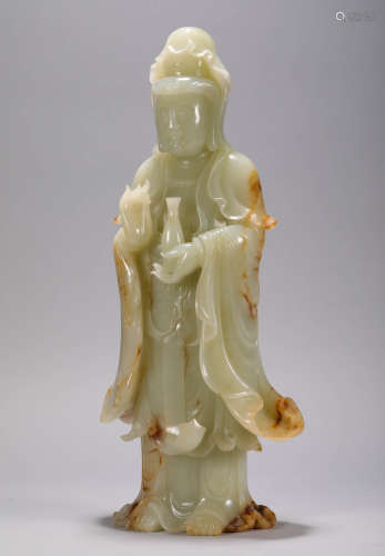 HeTian Jade of Avalokitesvara from Qing