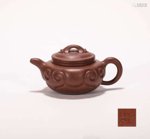 Red Sandalwood Teapot from Qing