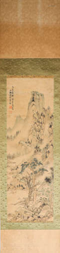 LiTang ink and wash painting (silk scroll vertical shaft) from Song