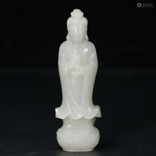 A CHINESE HETIAN JADE …