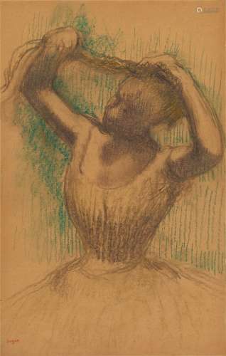 Edgar DegasDanseuse rajustant sa coiffure