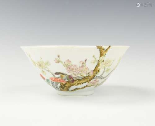 Magnifient Chinese Famille Rose Bowl ,ROC Period