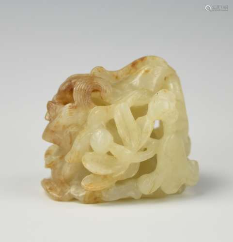 Chinese Yuan Style Carved Jade Ornament