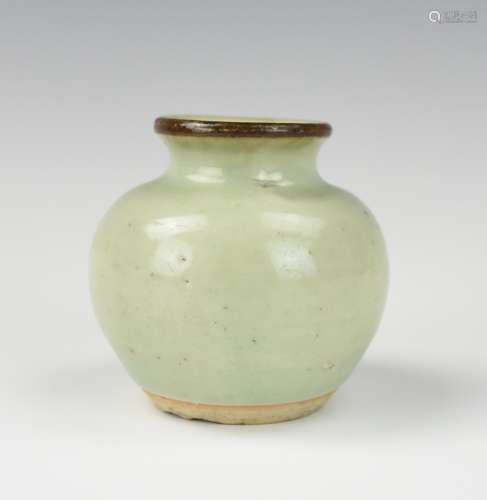Small Chinese Celadon Waterpot, 18-19th C.