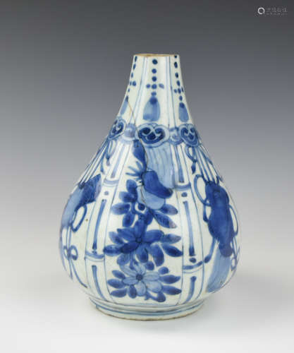 Chinese Blue & White vase, Wanli Period
