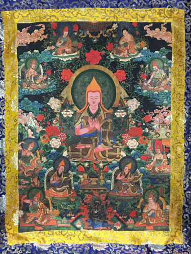 Chinese Thangka of 3rd Dalai Lama on Silk