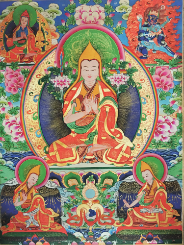 Thangka Painting of Tsong Kha Pa