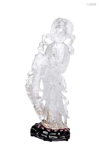 ROCK CRYSTAL SCULPTURE CARVED WITH THE EFFIGY OF G…