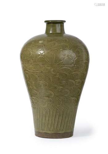 VASE IN GRES CELADON IN THE SPIRIT OF THE GRES OF …