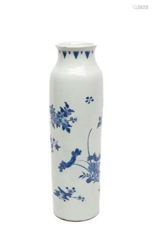 BLUE WHITE PORCELAIN ROLL VASE, TONGPING \nChina, T…