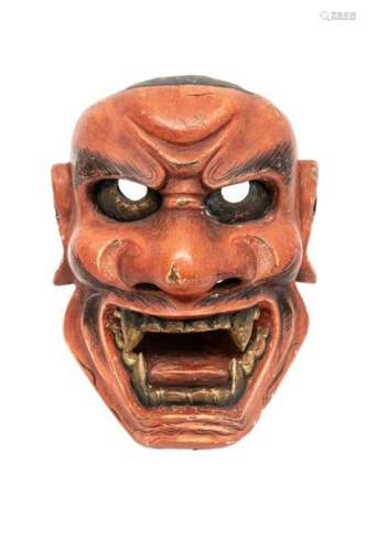 NOH THEATRE MASK WITH THE EFFIGY OF SHIKAMI \nJapan…