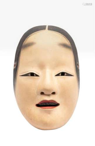 WOODEN NOH THEATRE MASK OF THE WAKA ONNA TYPE \nJap…