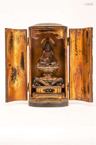 SMALL VOTIVE ALTAR DEDICATED TO KANNON, BUTUDAN \nJ…