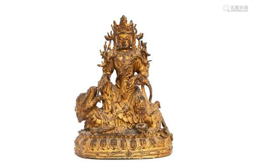 VERY LARGE MANJUSHRI SCULPTURE मञ्जुश्री IN COPPER…