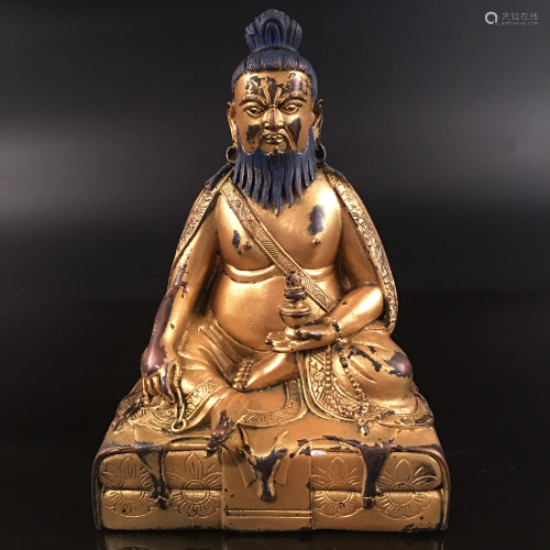 Chinese Gilt Bronze Figure