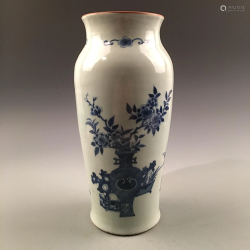 Chinese Blue-White 'Flower' Vase