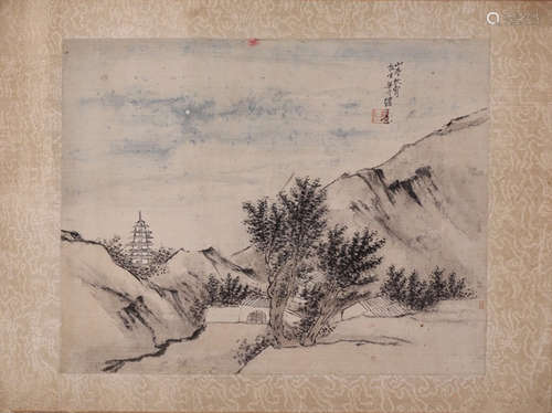 A LANDSCAPE PATTERN PAINTING BY LIANGYUWEI