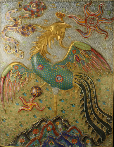 A CLOISONNE SCREEN