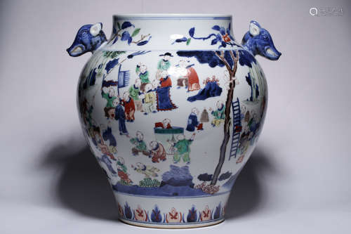 CHINESE WUCAI VASE