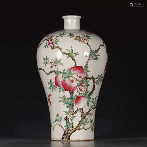 YONGZHENG MARK, CHINESE FAMIILE ROSE VASE