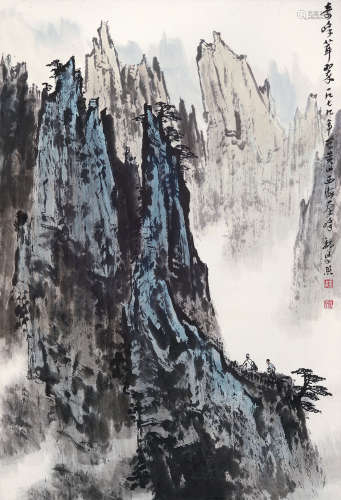 近现代 魏紫熙 山水