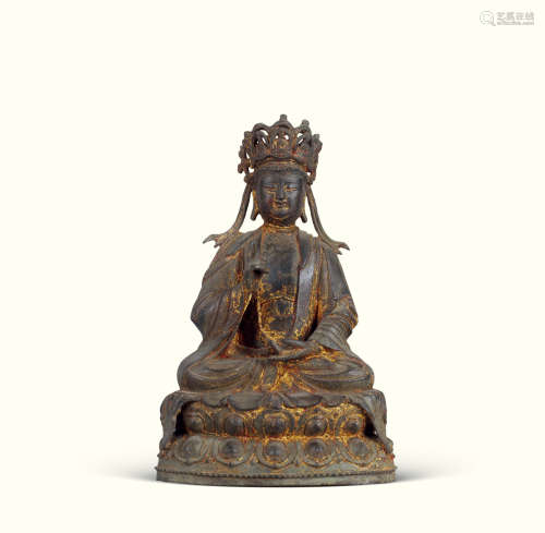 明 铜地藏王菩萨像