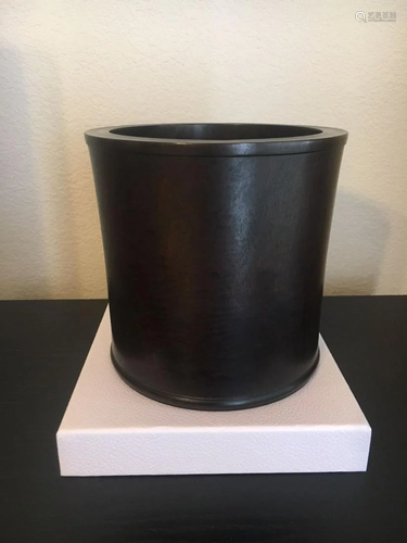 A Large Hongmu Brush Pot