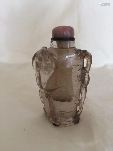 A Crystal Snuff Bottle, Qing Dynasty