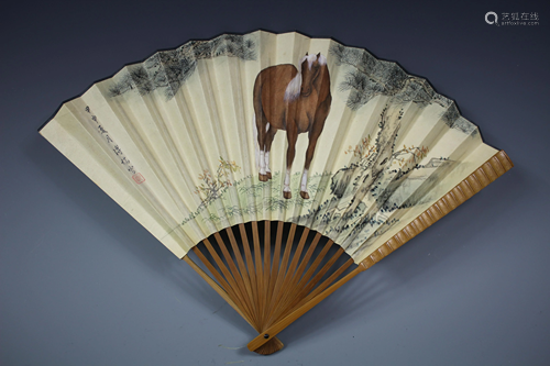 A Paper Painted Fan 