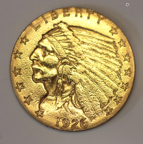 U.S. Gold $2 1/2 quarter eagle 1926 