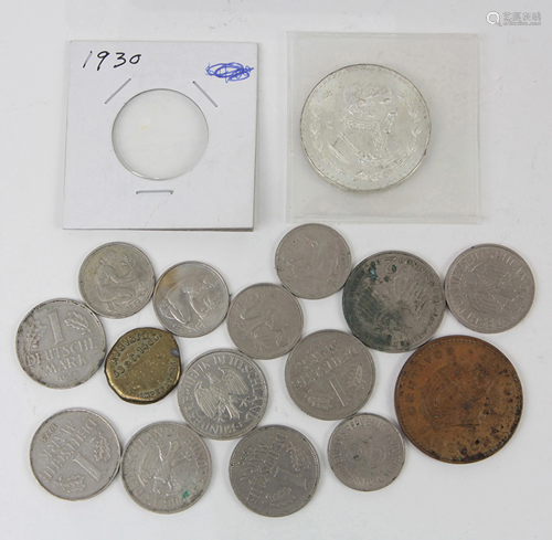 (lot of 16) A lot of World Coins, including Me…