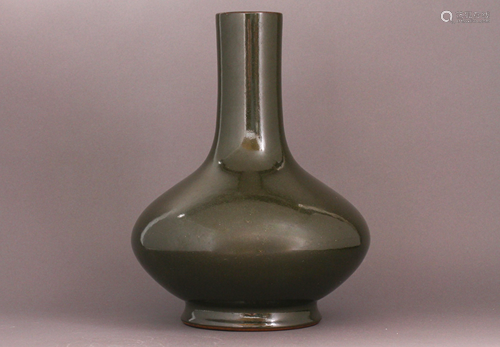 A Chinese Teadust Glazed Bottle Vase With …