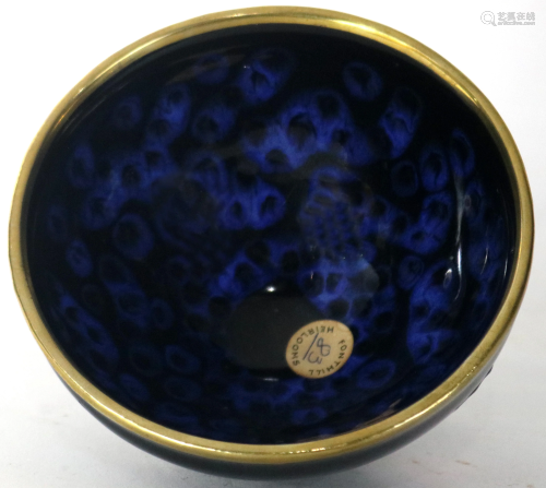 Chinese jian Black Glazed Blue Spotted Bowl