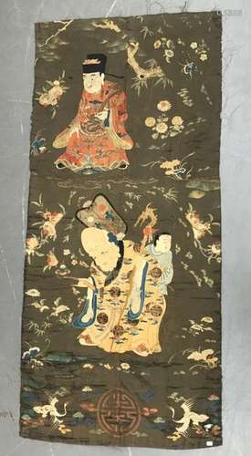 CHINA 19th century. Set comprising several scraps …