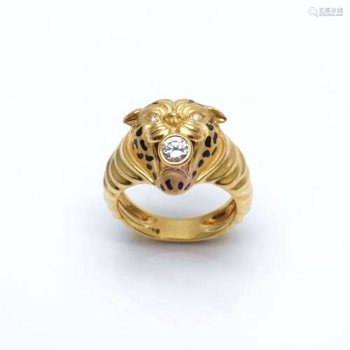 卡瑞拉·卡瑞拉设计 「豹」钻石戒指