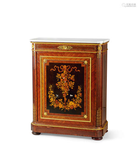 法国19十九世纪镶嵌拼花装饰柜