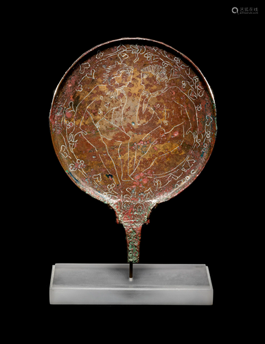 An Etruscan Bronze Mirror