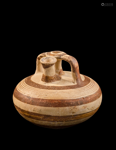 A Mycenaean Pottery Stirrup Jar Height …