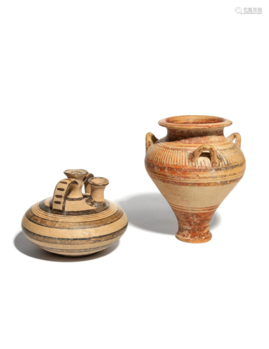 Two Mycenaean Pottery Vessels